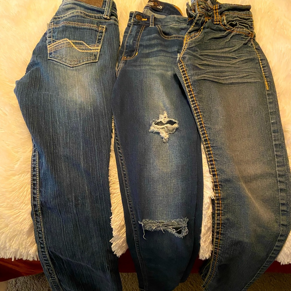 Jeans pack. Size 25/26. BKE, Hollister, Wallflower
